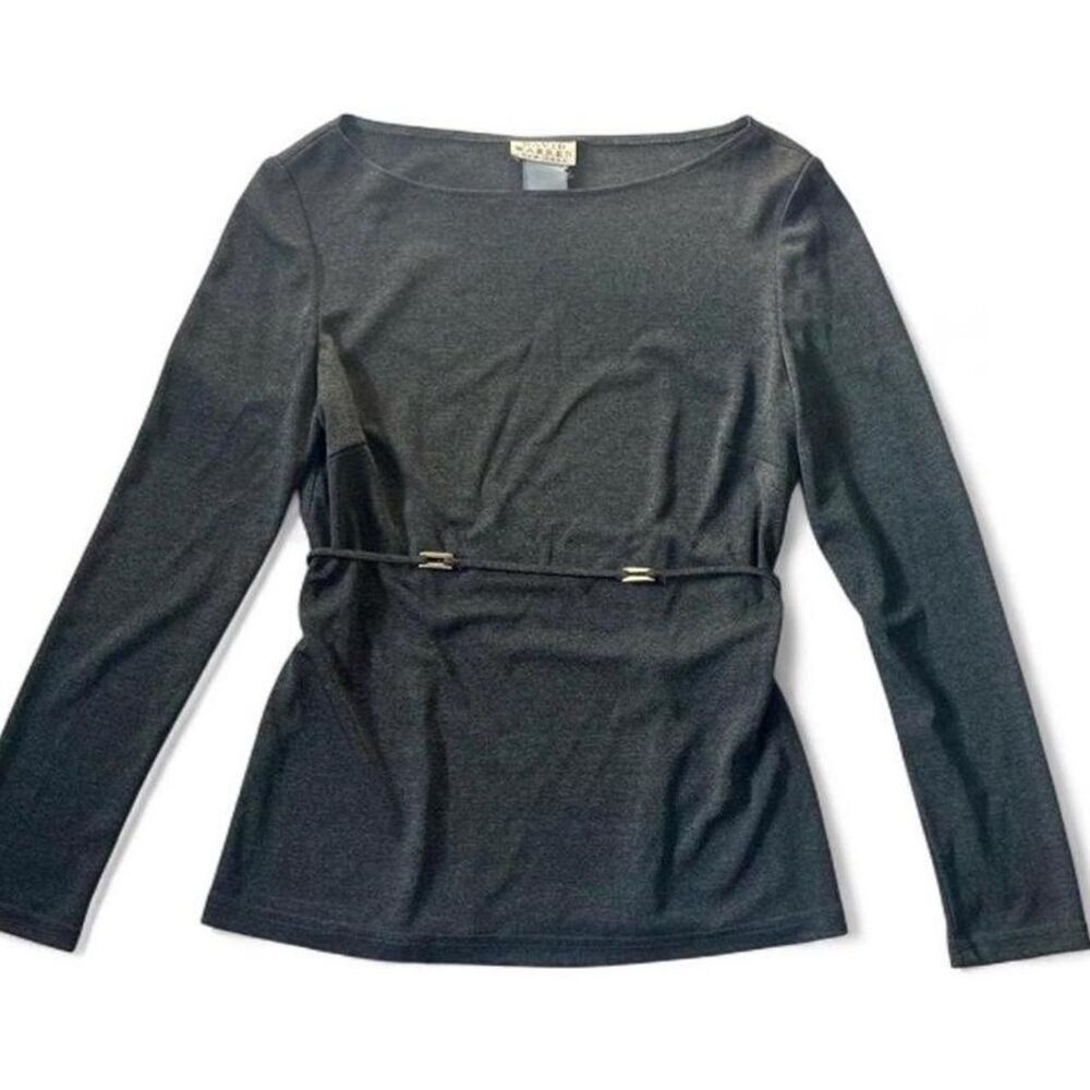 Unbranded Women's Grey and Black Blouse